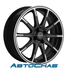 Диск 6.5x17 4x100 ET41 D60.1 Khomen Wheels KHW1707 (XRay) Black-FP 